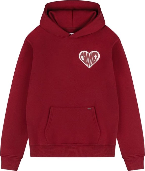 Croyez Croyez Puffed Heart Hoodie Rood