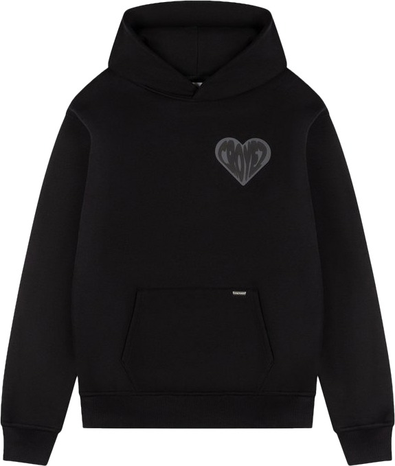 Croyez Croyez Puffed Heart Hoodie Zwart
