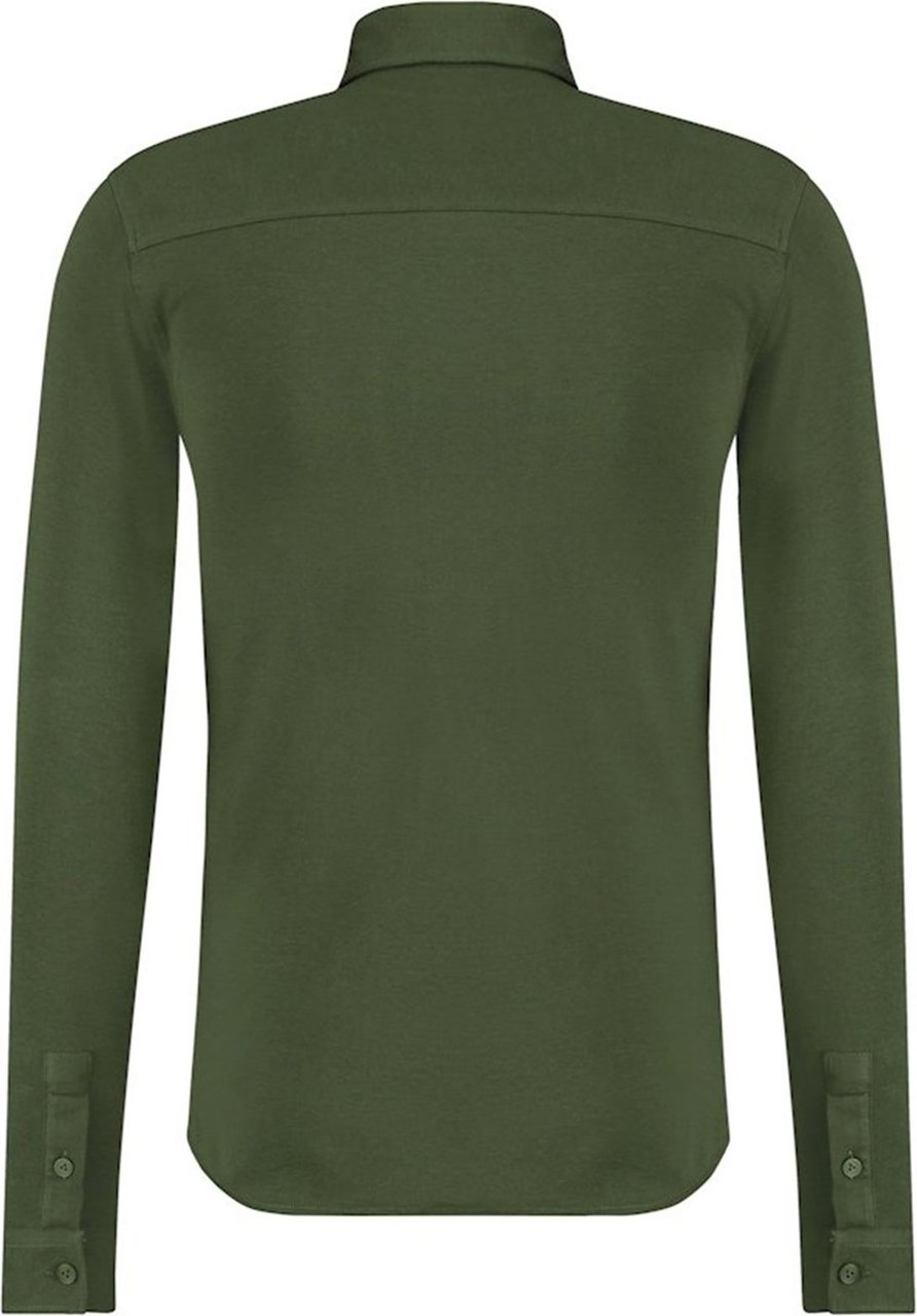 Purewhite Essential Shirt Jersey - Army Green Groen