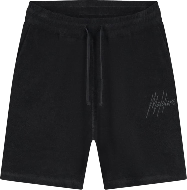 Malelions Malelions Men Signature Towelling Shorts Zwart
