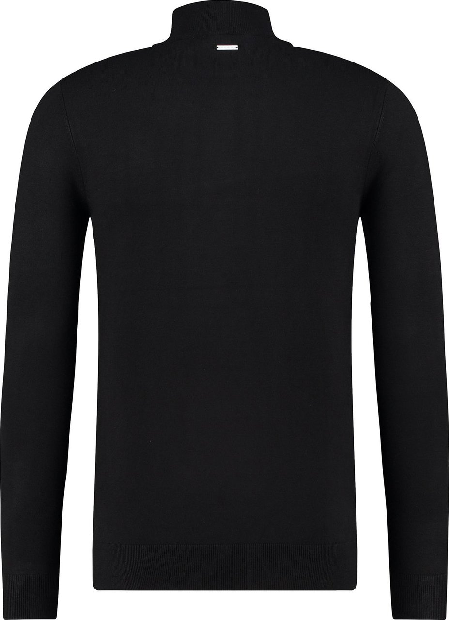 Purewhite Essential Knit Mockneck - Black Zwart