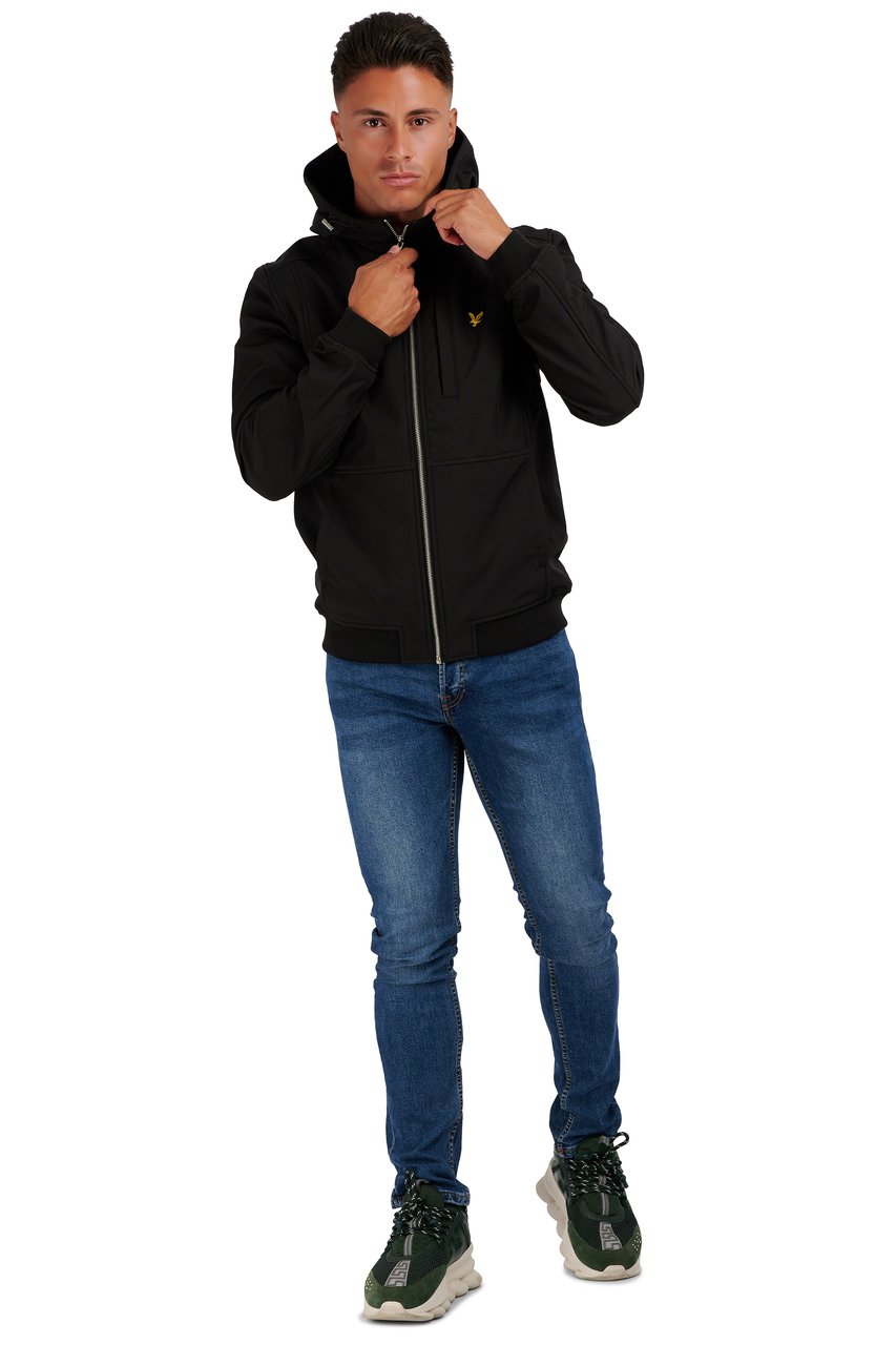 Lyle & Scott Softshell Jacket Dark Jet Black Zwart