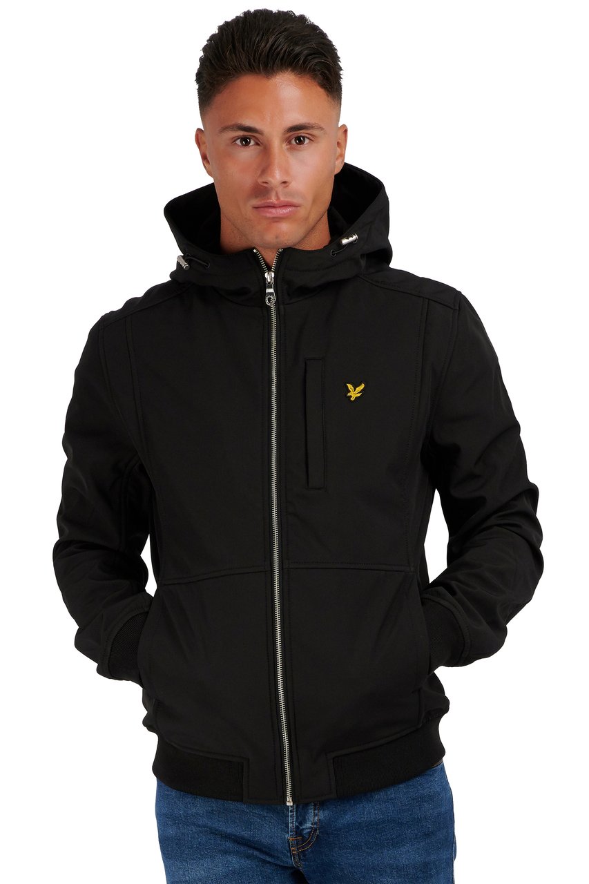 Lyle & Scott Softshell Jacket Dark Jet Black Zwart