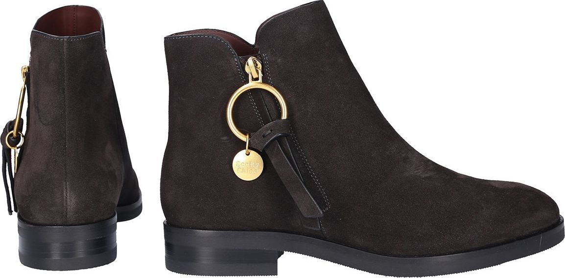 Chloé See By Ankle Boots Grey Sb Baker Grijs