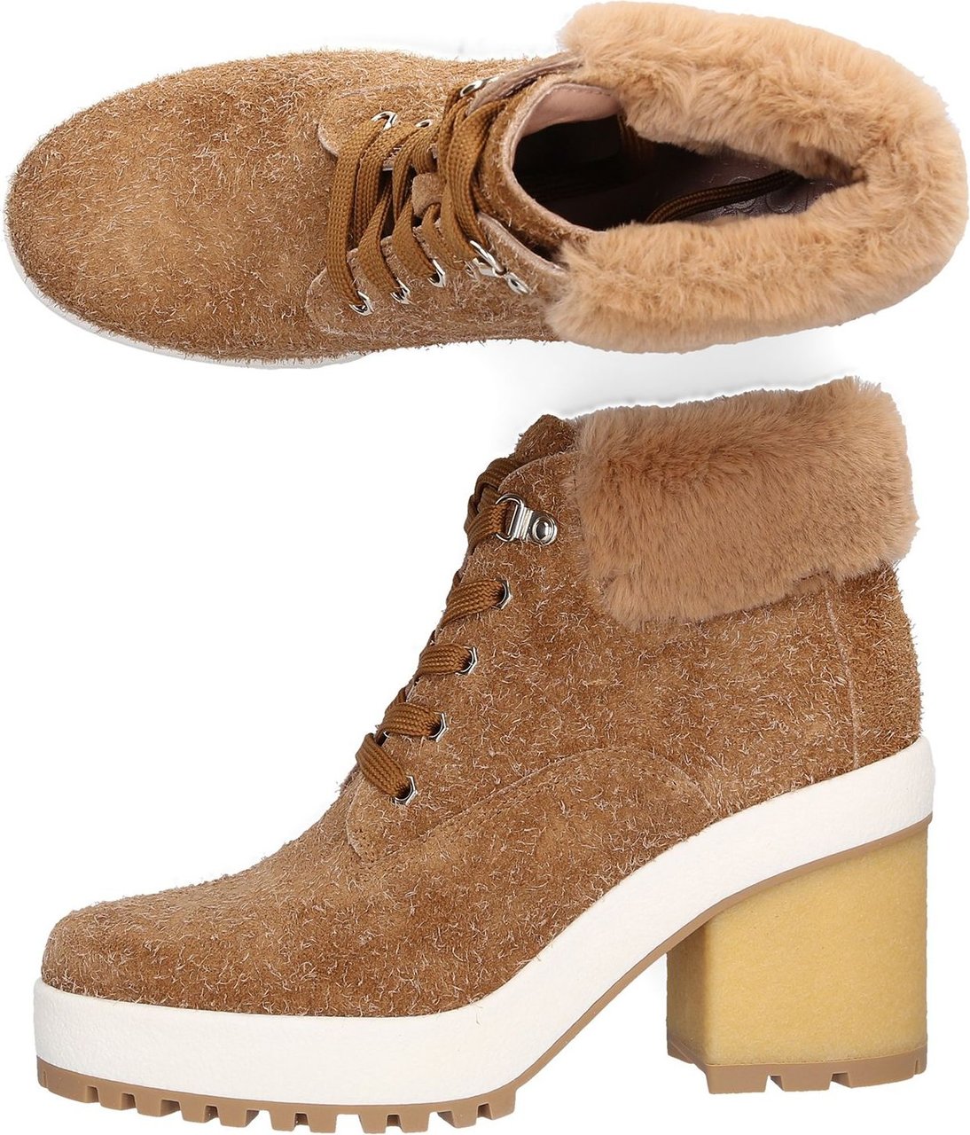 HOGAN Ankle Boots H Suede Anke Beige