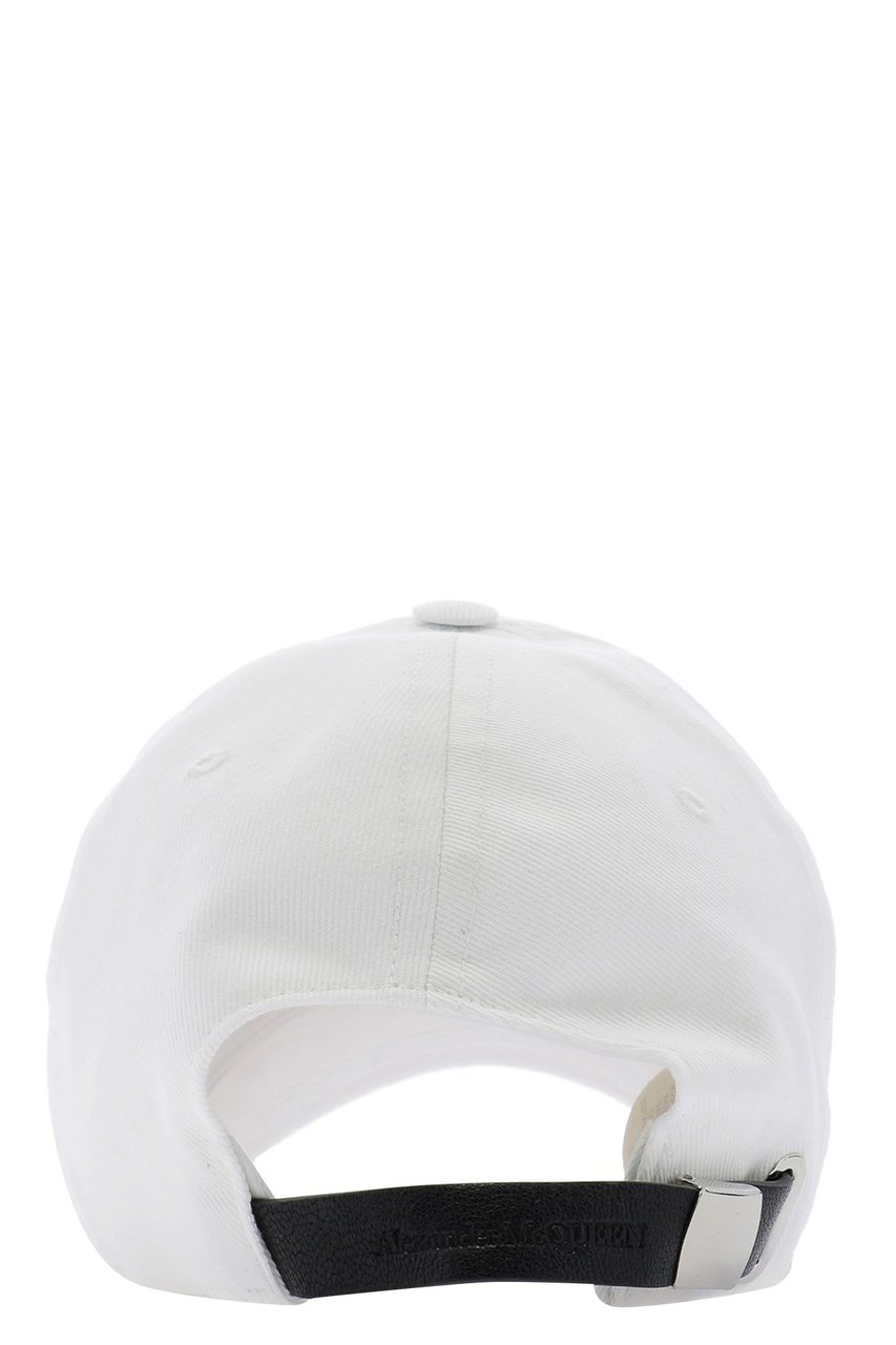 Alexander McQueen logo embroidered baseball hat Wit