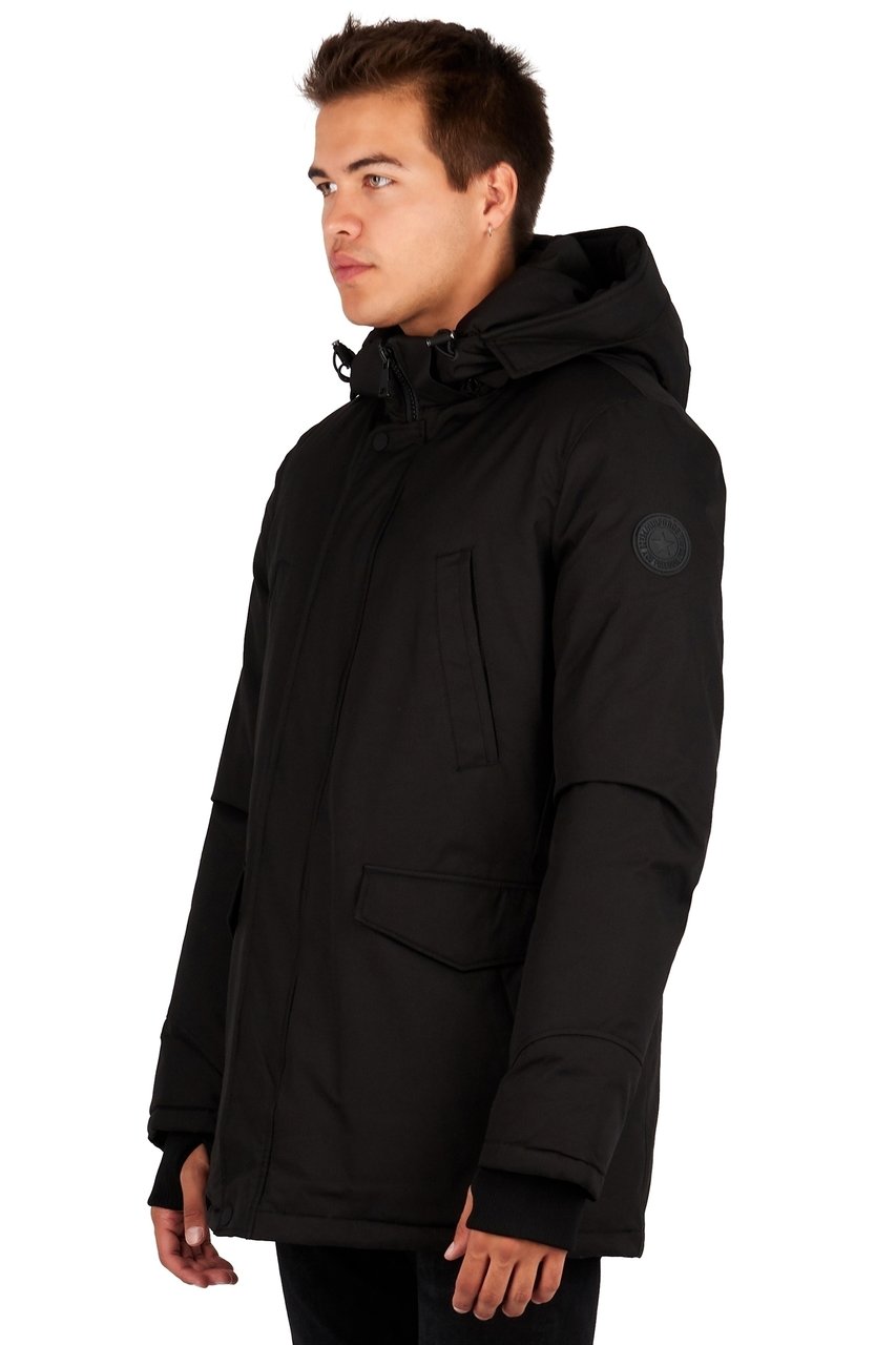 Airforce slimfit parka Zwart