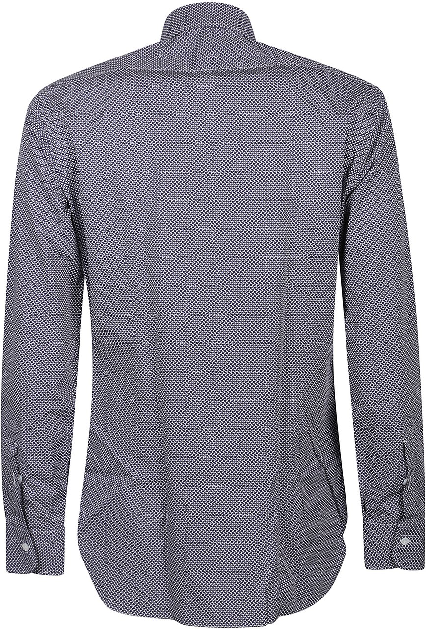 Barba Napoli Long Sleeve Neck Shirt White Wit