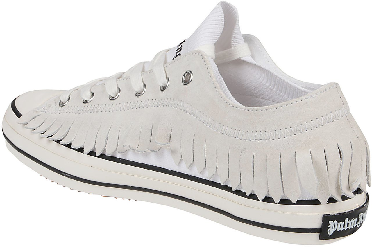 Palm Angels Sneakers Fringe Basket Low Vulcanized White Wit