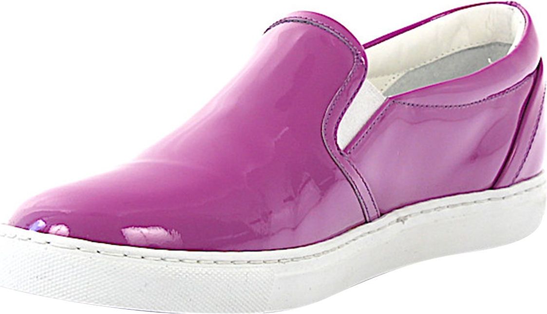 Dsquared2 Women Low-Top Sneakers Calfskin Patent Leather Purple - Astana Roze