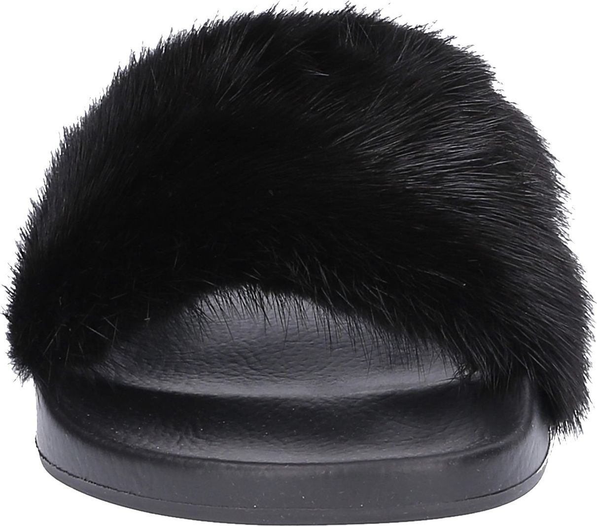 Givenchy Women Sandals PARIS Mink Fur Rubber - Olymp Zwart