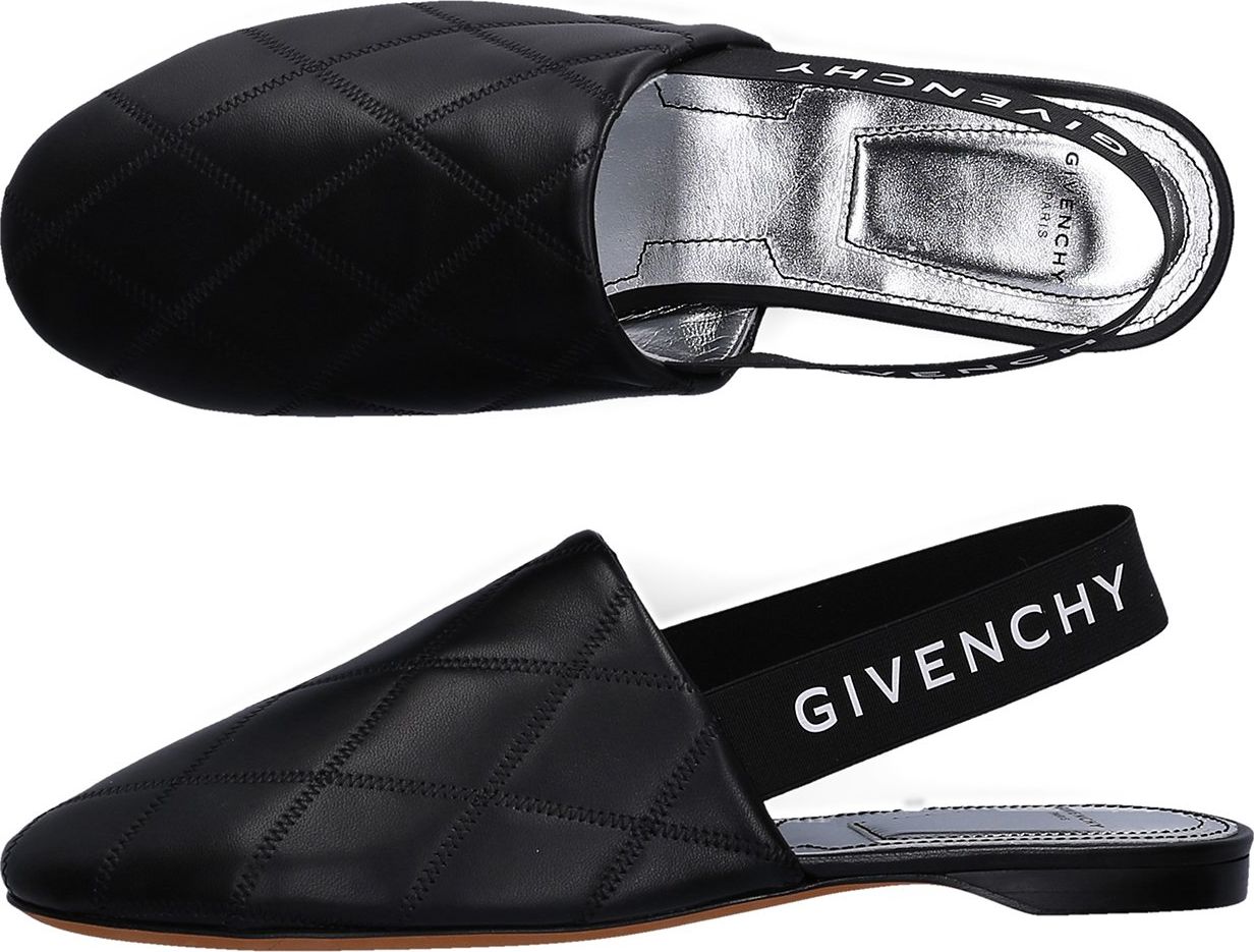 Givenchy Women Moccasins EA Nappa Leather Logo Black - Evelyn Zwart