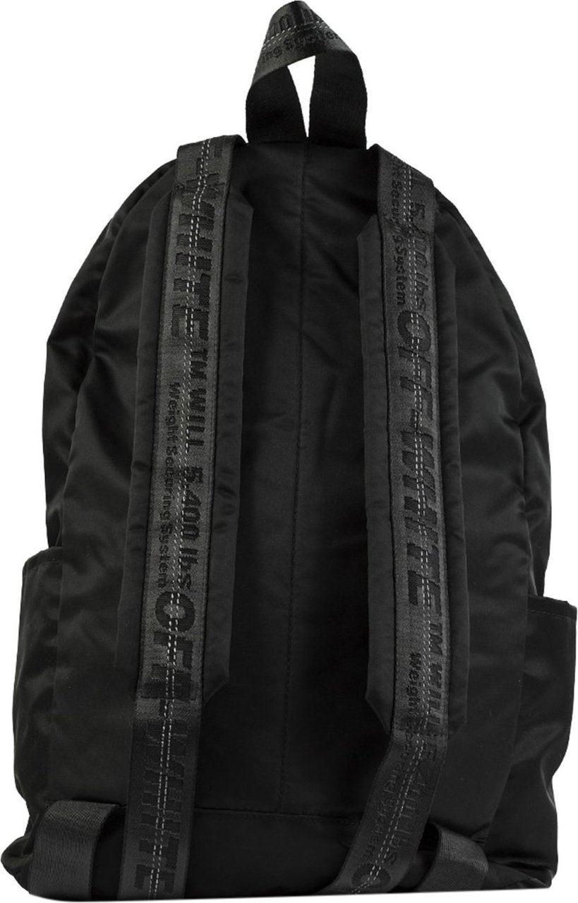 OFF-WHITE logo-print backpack Zwart