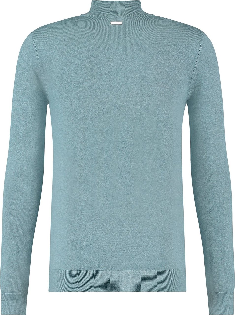 Purewhite Essential Knit Mockneck - Blue Blauw