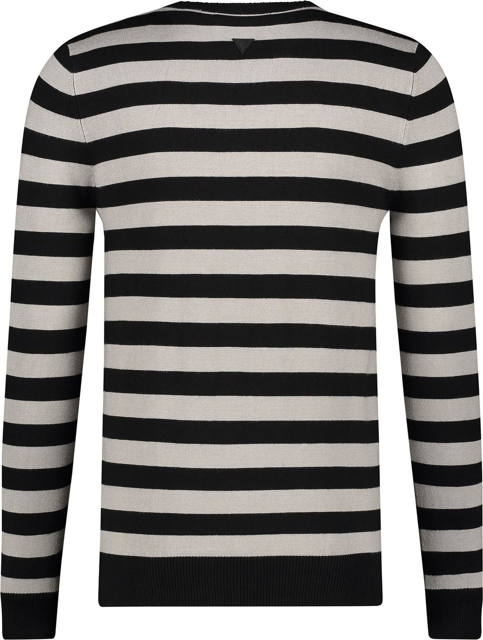 Purewhite Knitted Striped Sweater - Black / Grey Zwart