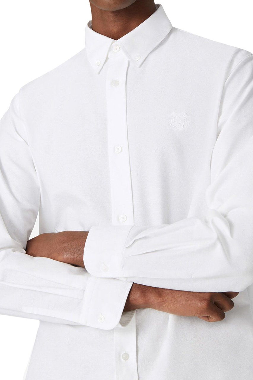 Kenzo Tiger Crest Shirt White Wit