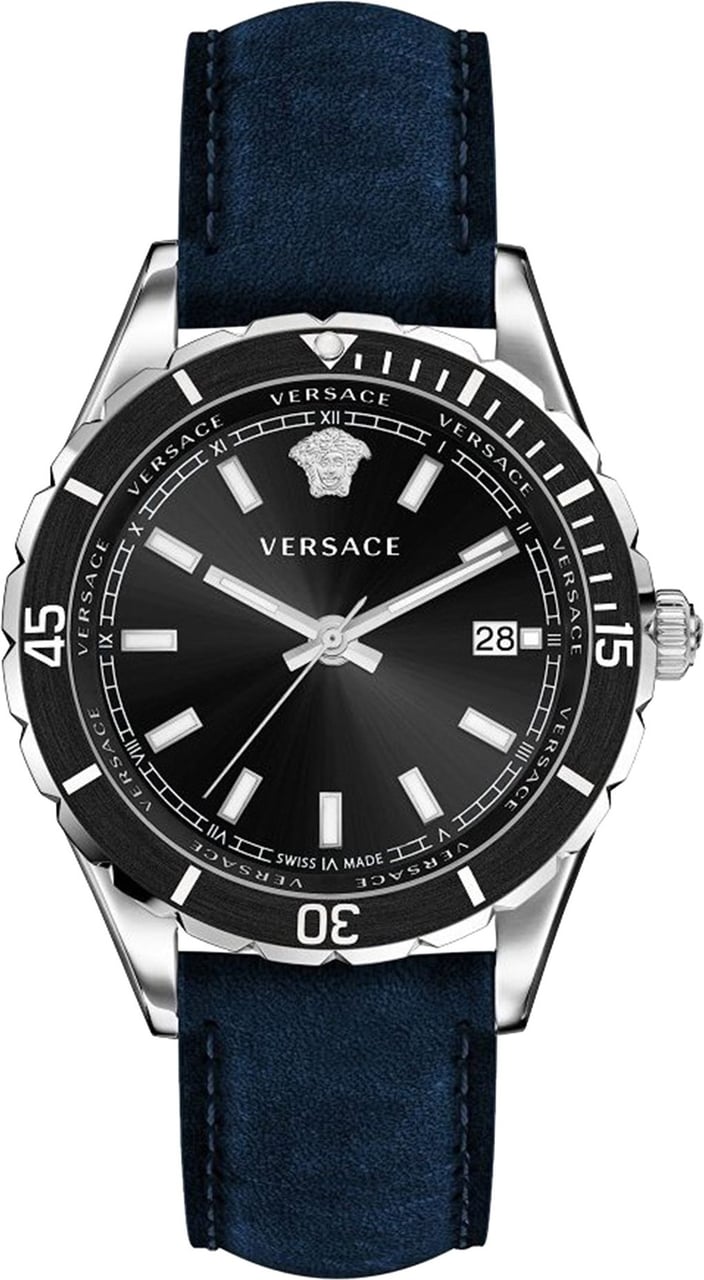 Versace VE3A00220 Hellenyium heren horloge 42 mm Zwart