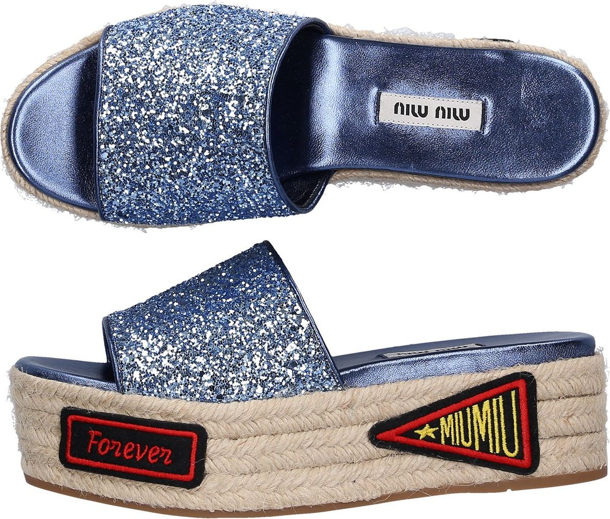 Miu Miu Women Platform Sandals - Federica Blauw
