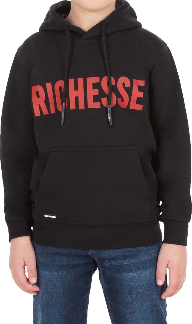 Richesse Brand hoodie Jr Black Zwart