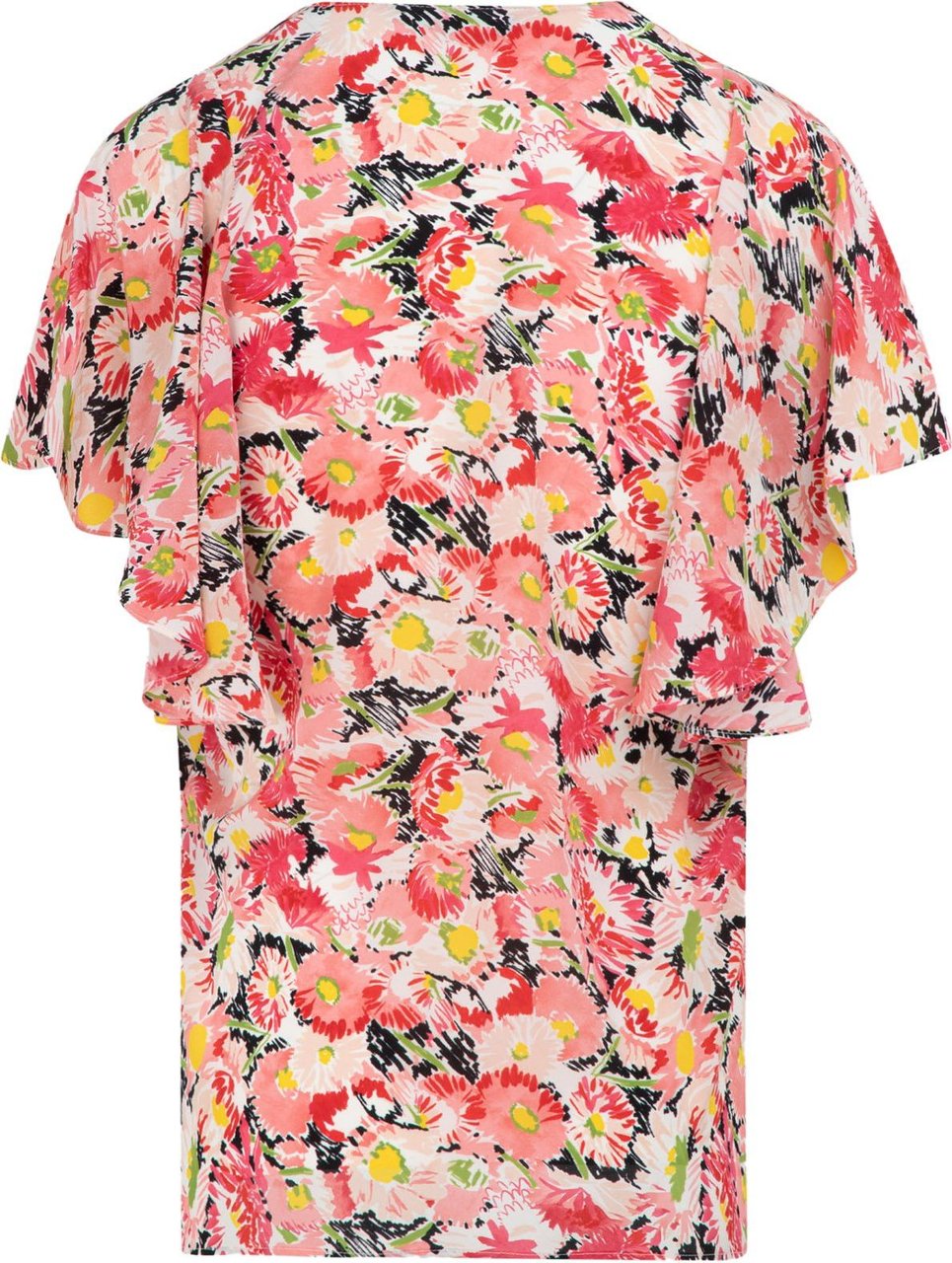 Stella McCartney floral-print flounce-sleeve blouse Divers