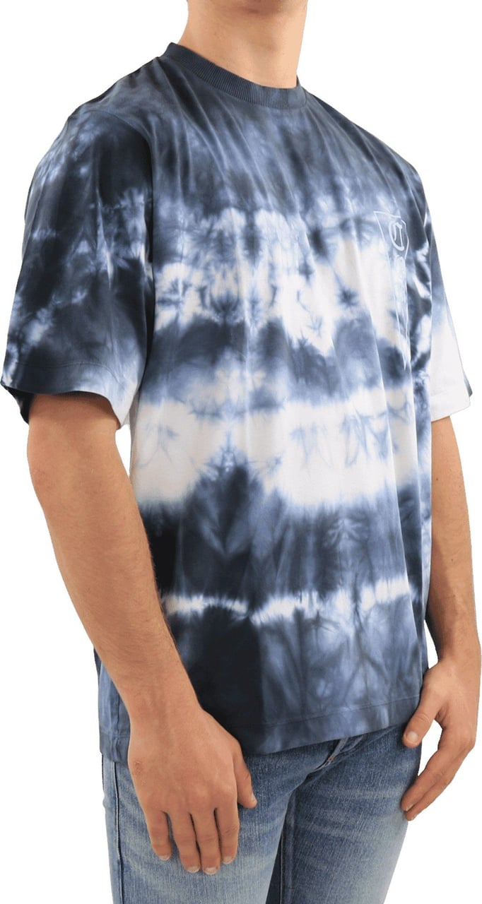 Marcelo Burlon Com Logo Tie-dye Oversize T-shirt Divers