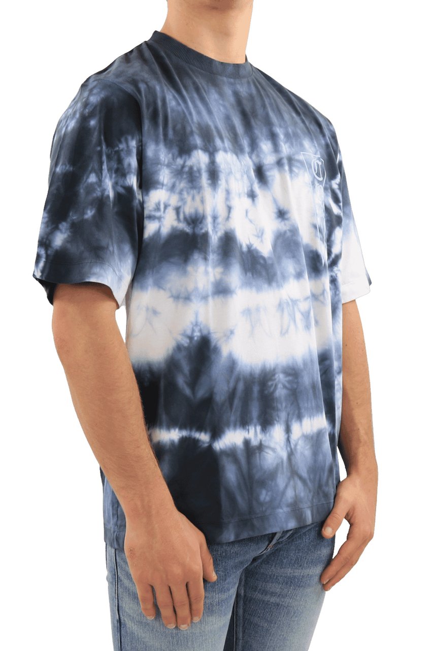 Marcelo Burlon Com Logo Tie-dye Oversize T-shirt Divers