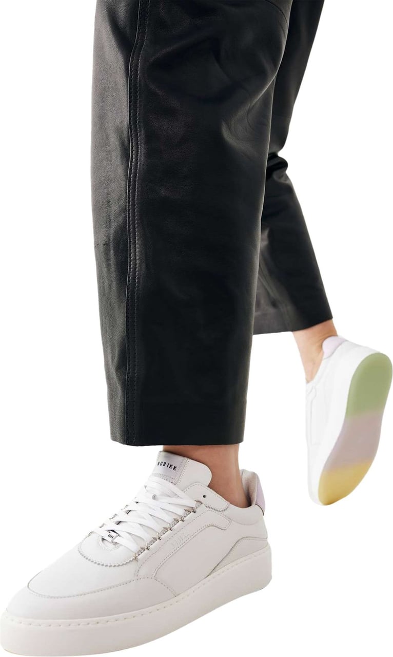 Nubikk Jiro Jade L | Lila Witte Sneakers Wit