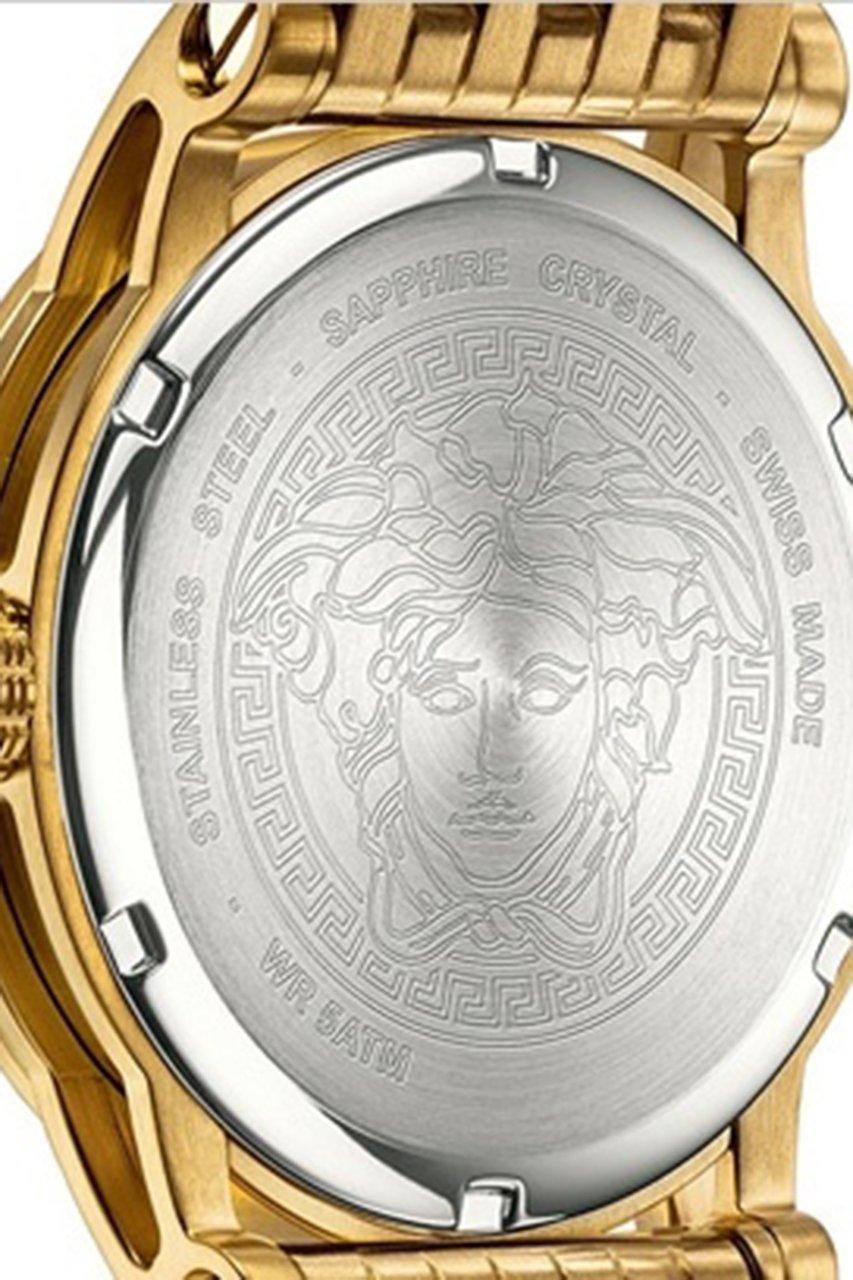 Versace VERD00819 Palazzo heren horloge 43 mm Zwart