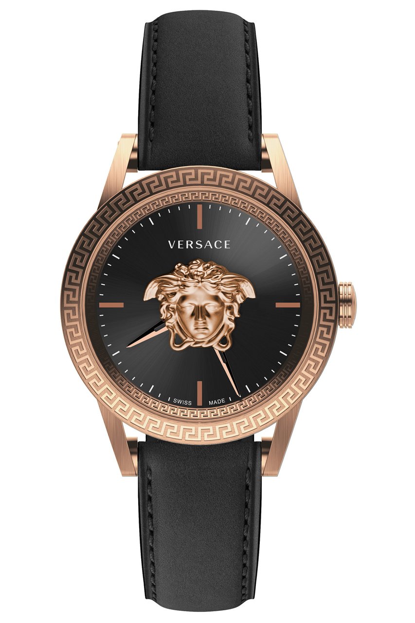 Versace VERD01420 Palazzo heren horloge 43 mm Zwart