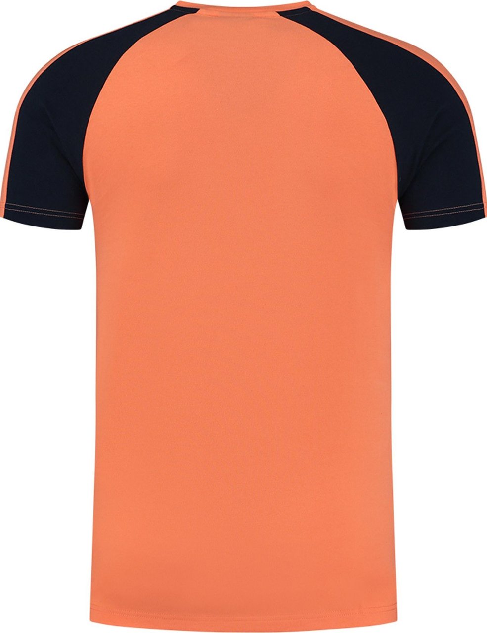 Malelions Sport Striker T-Shirt - Navy/Salmon Blauw