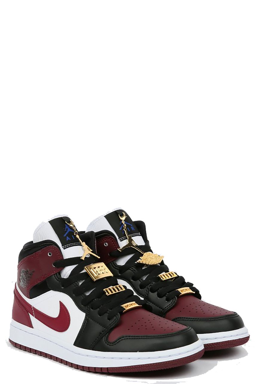 Nike Jordan Mid Black Dark Beetroot Rood