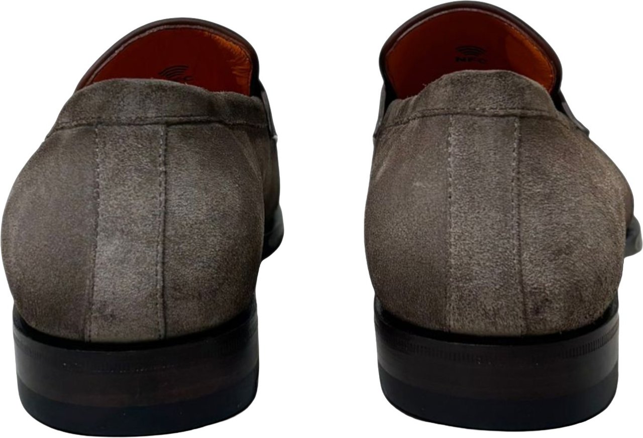 Santoni Instapper Adrian suede bruin Bruin