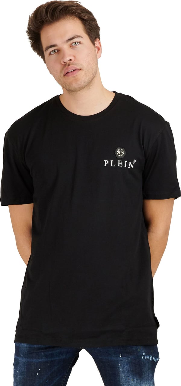 Philipp Plein logo print t-shirt Zwart
