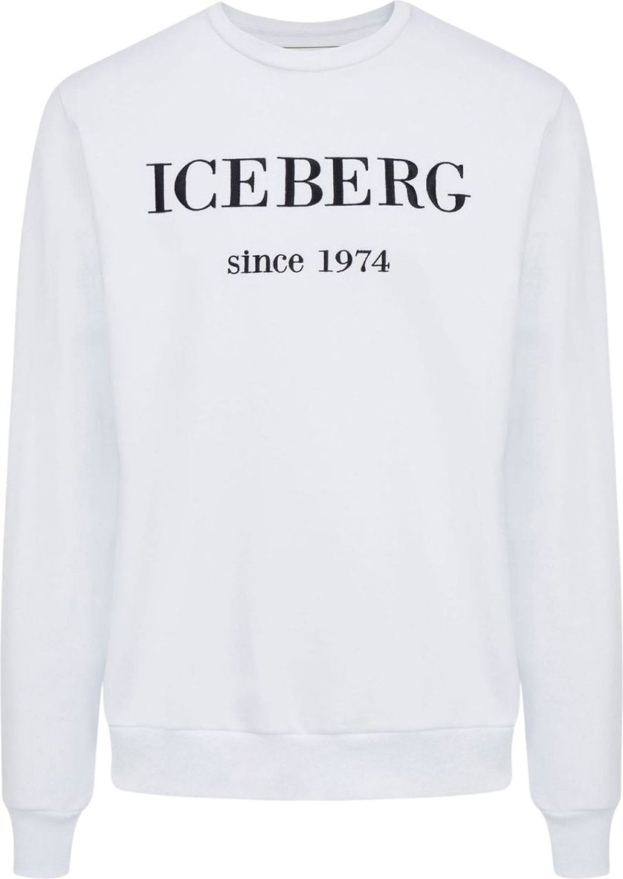 Iceberg Logo Sweater Wit Wit