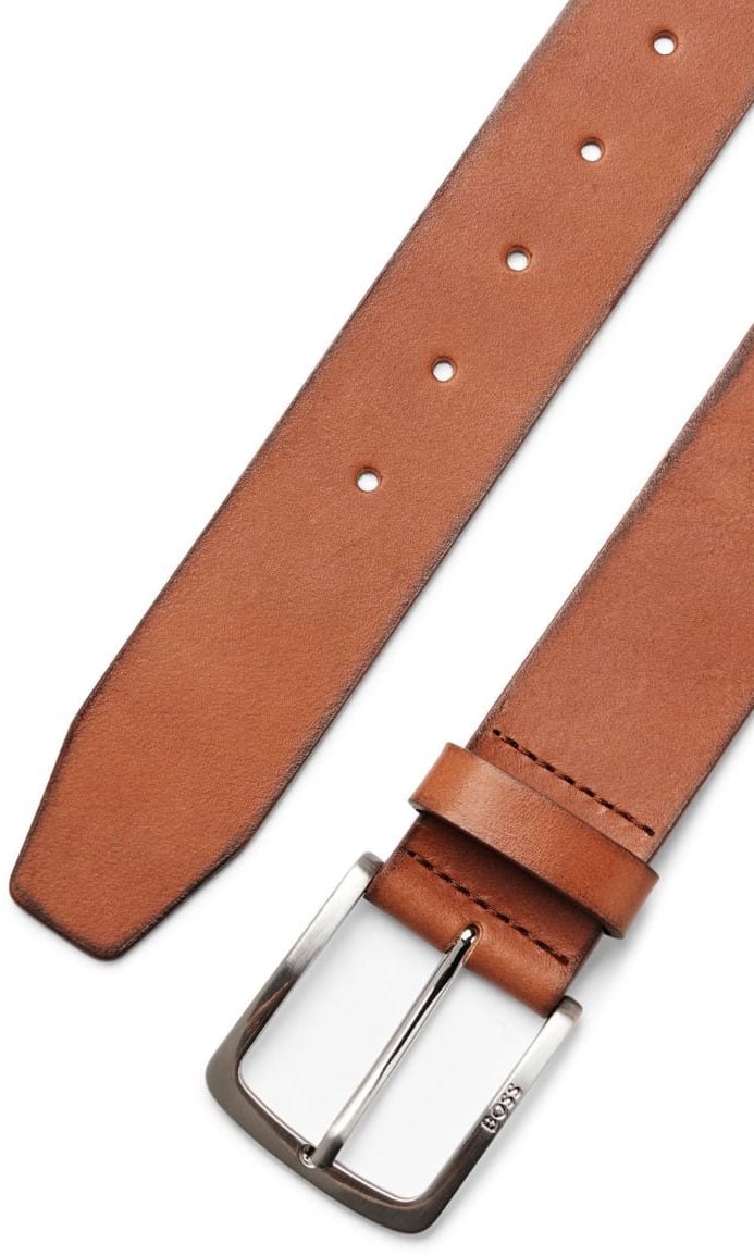 Boss BOSS Jor Leather Belt Medium Brown Bruin