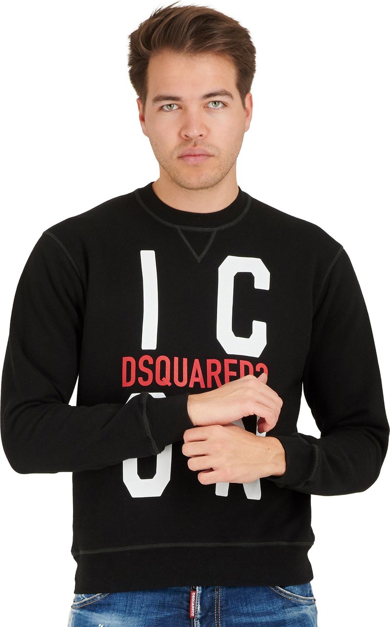 Dsquared2 new Icon sweater Zwart