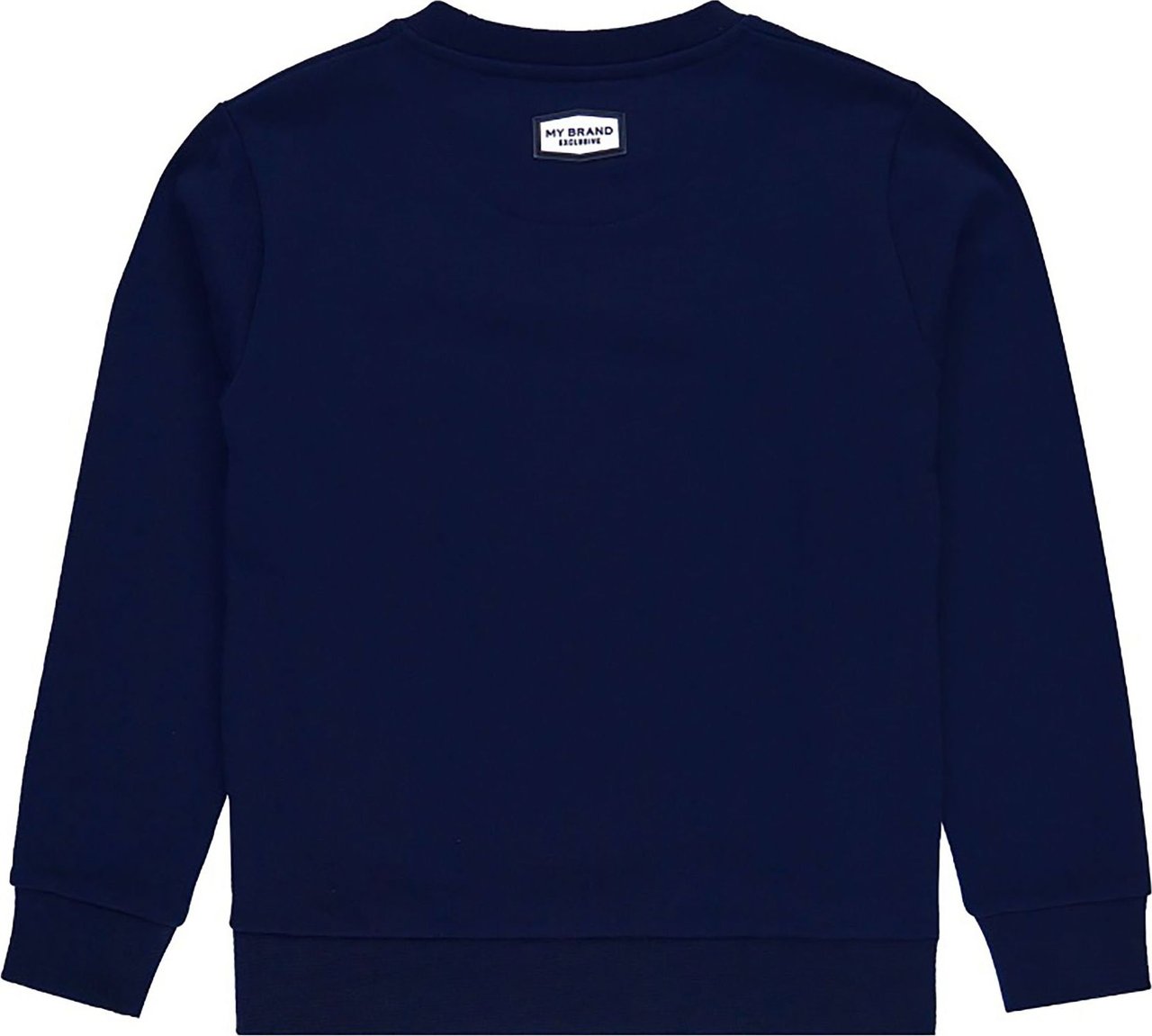My Brand Icons Tape Skew Sweater Navy Blauw