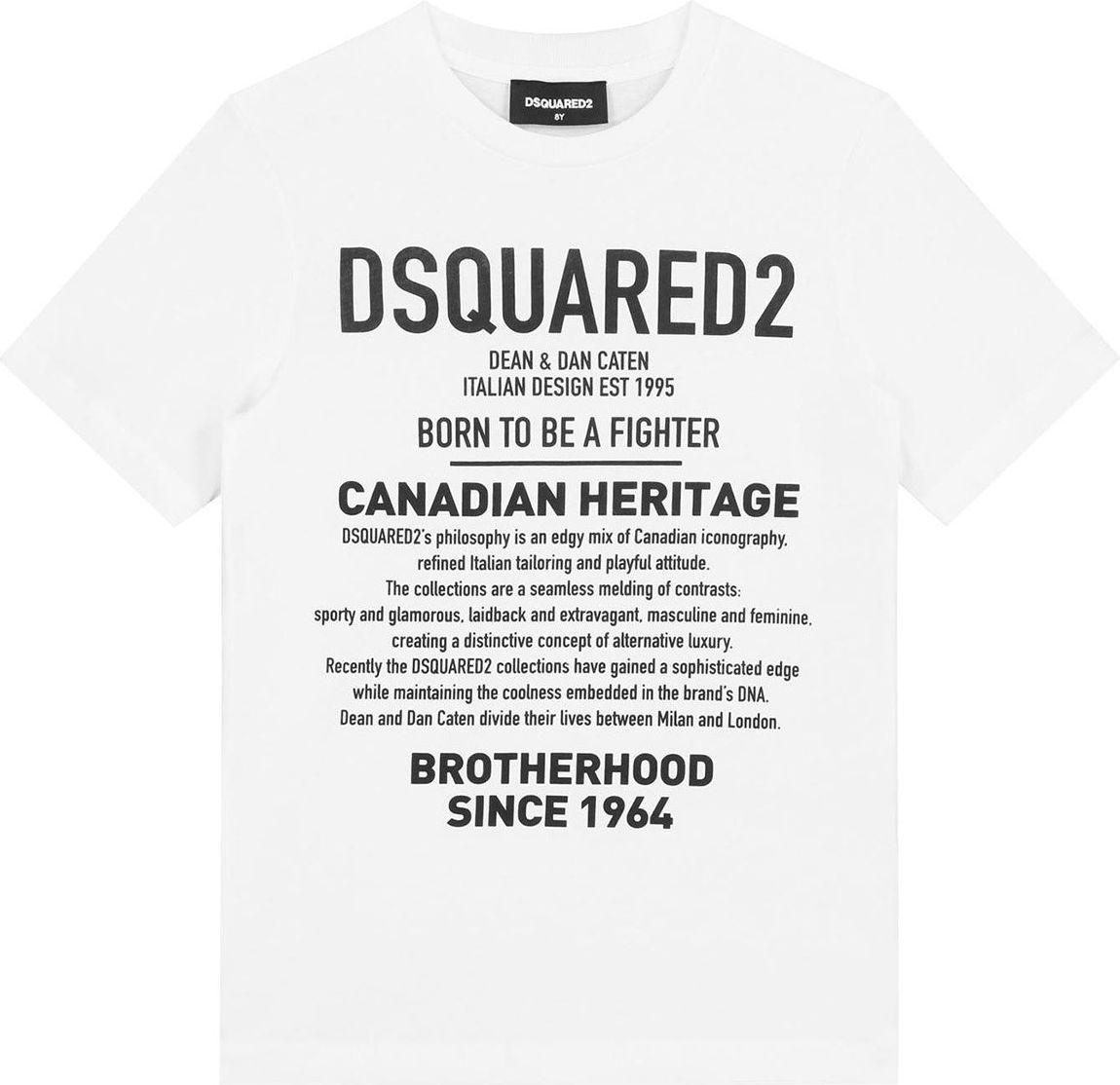 Dsquared2 Boys T-Shirt Wit Wit