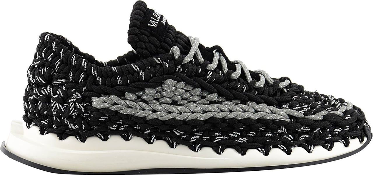 Valentino Crochet Runway Sneakers B Zwart