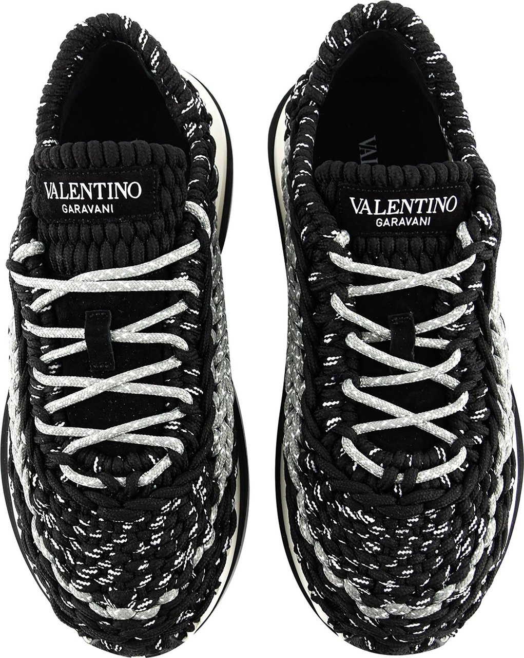 Valentino Crochet Runway Sneakers B Zwart