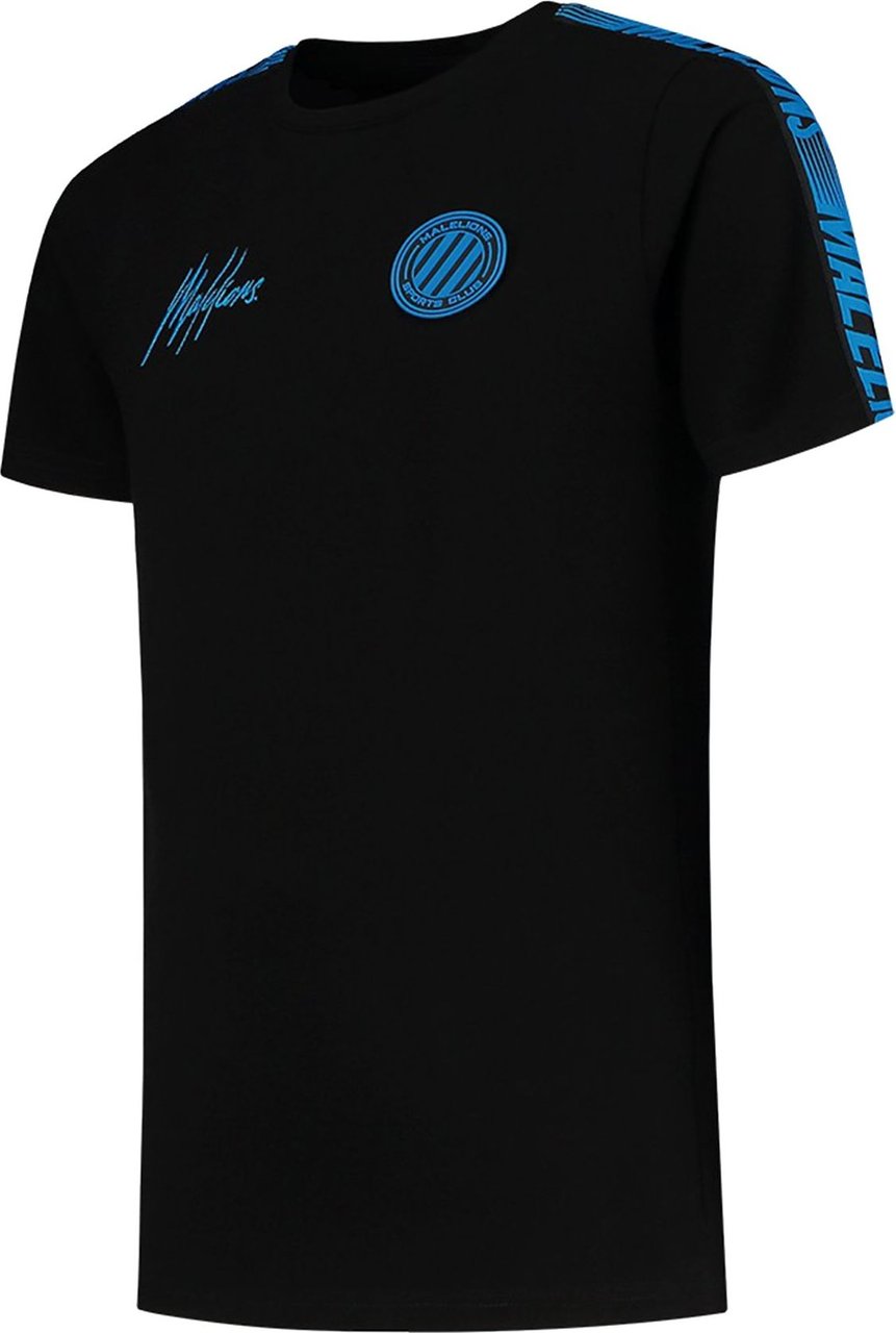Malelions Junior Homekit T-Shirt - Black/Blue Zwart