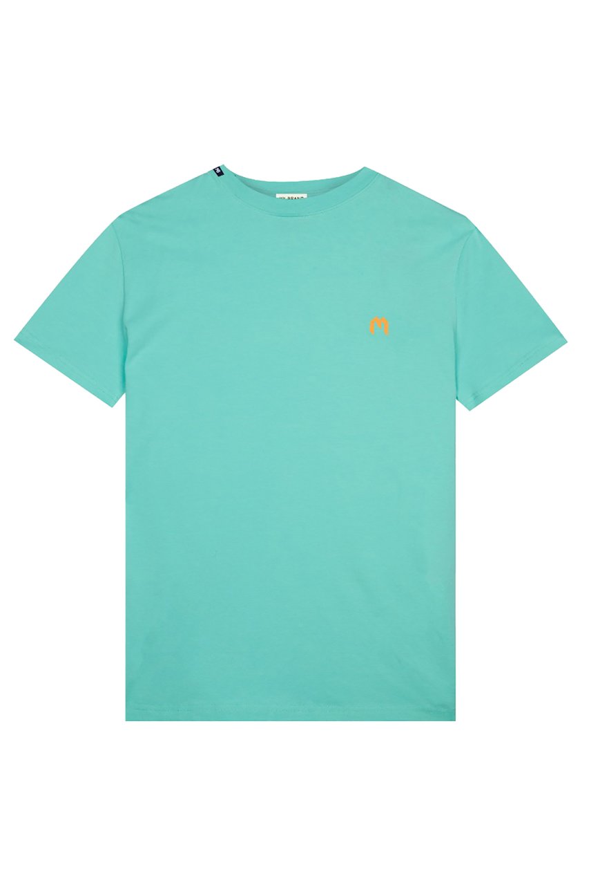 My Brand Logo Tape T-Shirt Aqua Splash Blauw