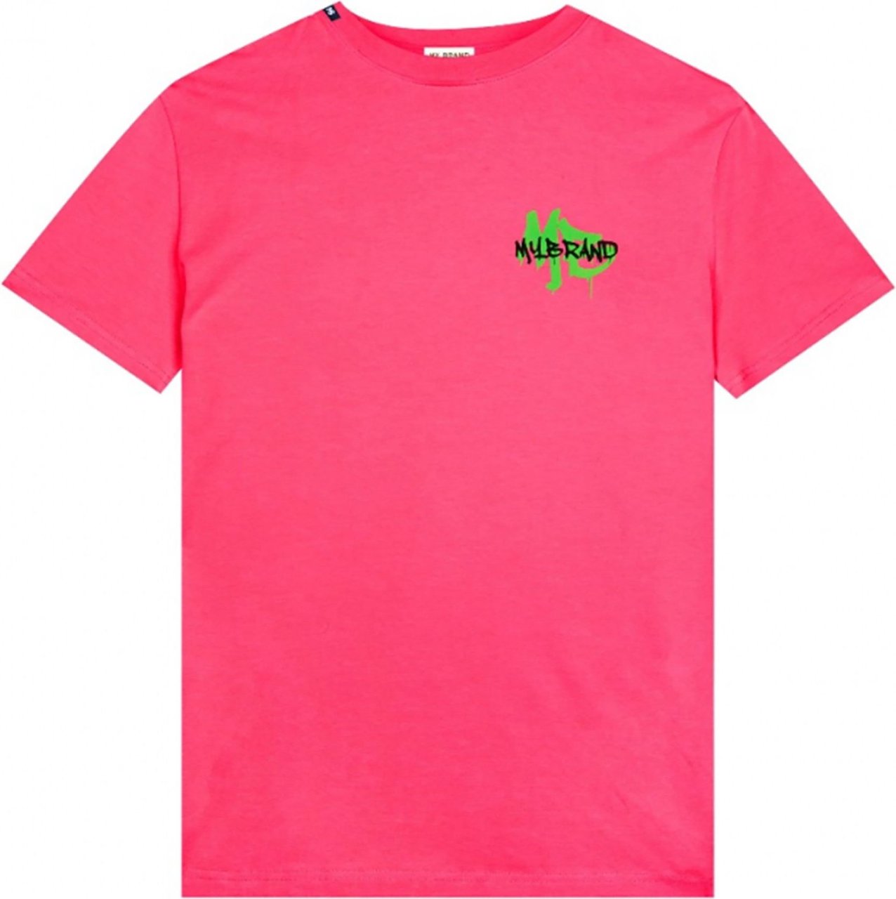 My Brand Graffiti drip t-shirt Roze