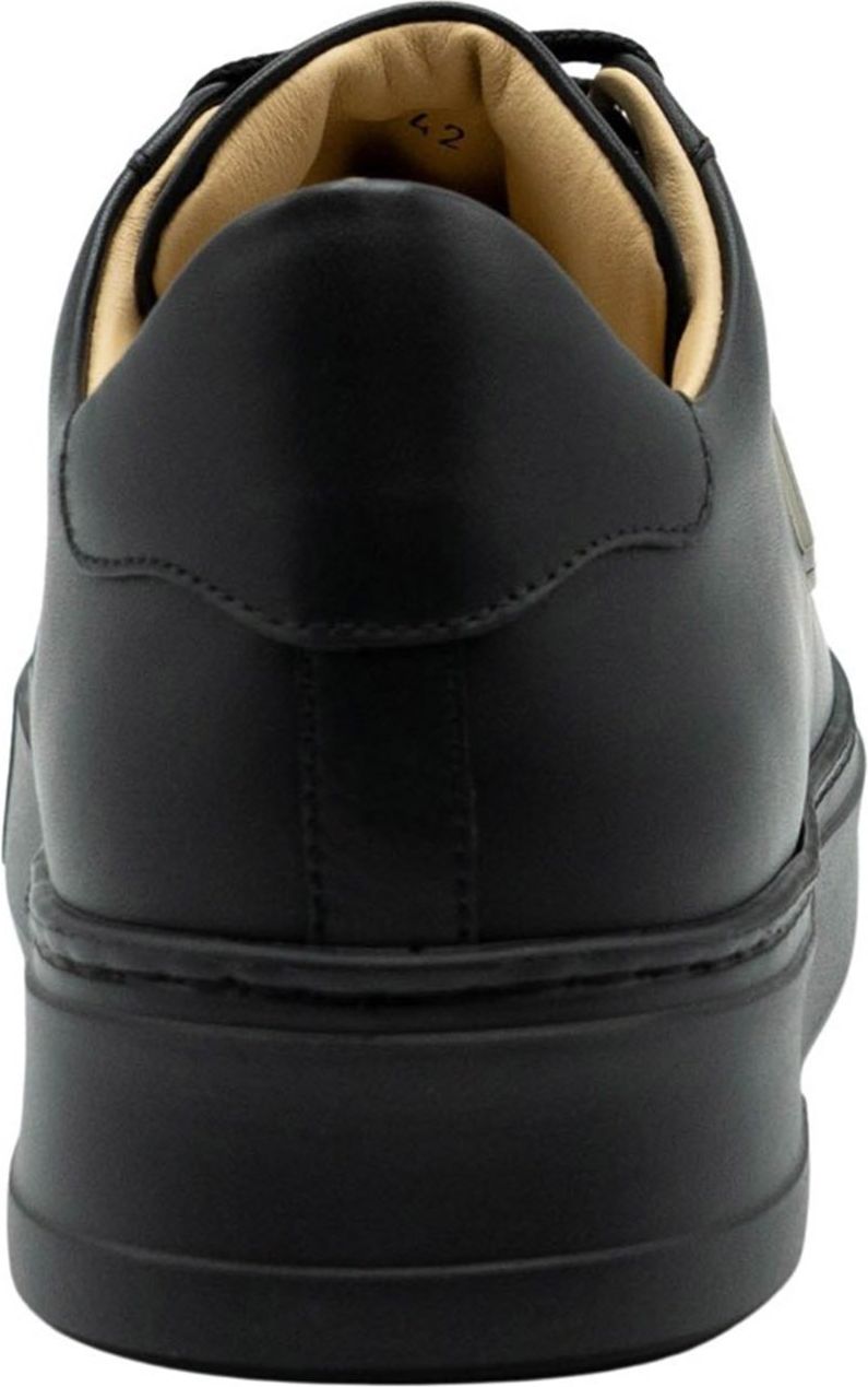 Philipp Plein Leather Lo-Top Sneakers Hexago Zwart