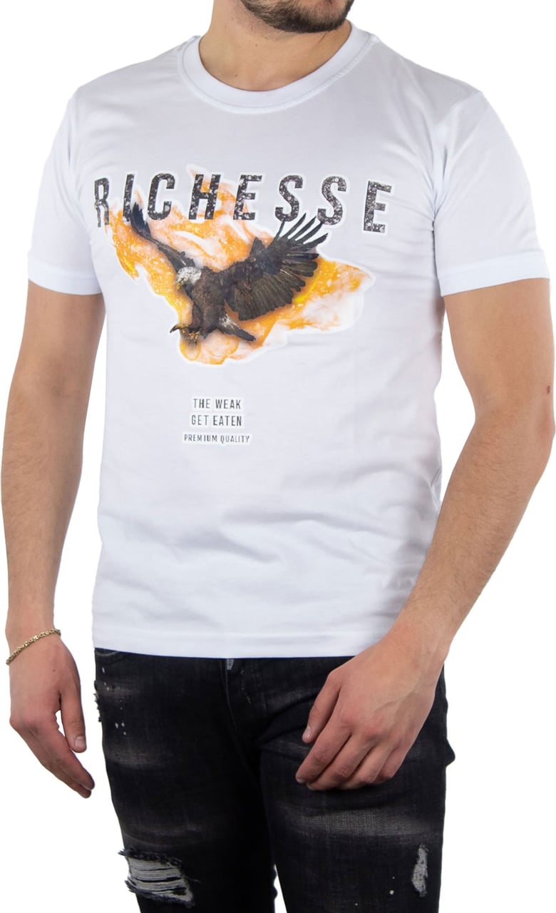 Richesse Aigle White T-shirt Wit