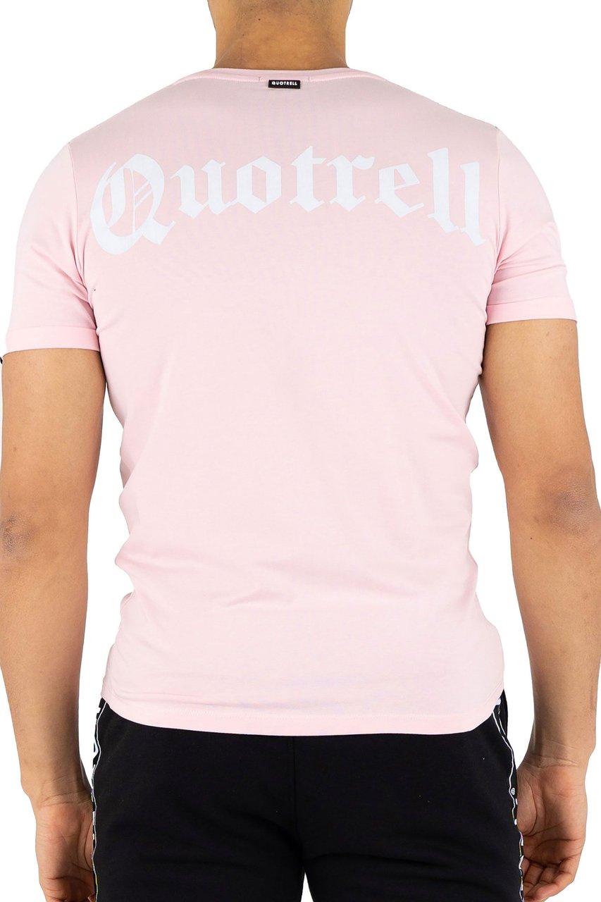 Quotrell Wing T-shirt Light Pink Roze