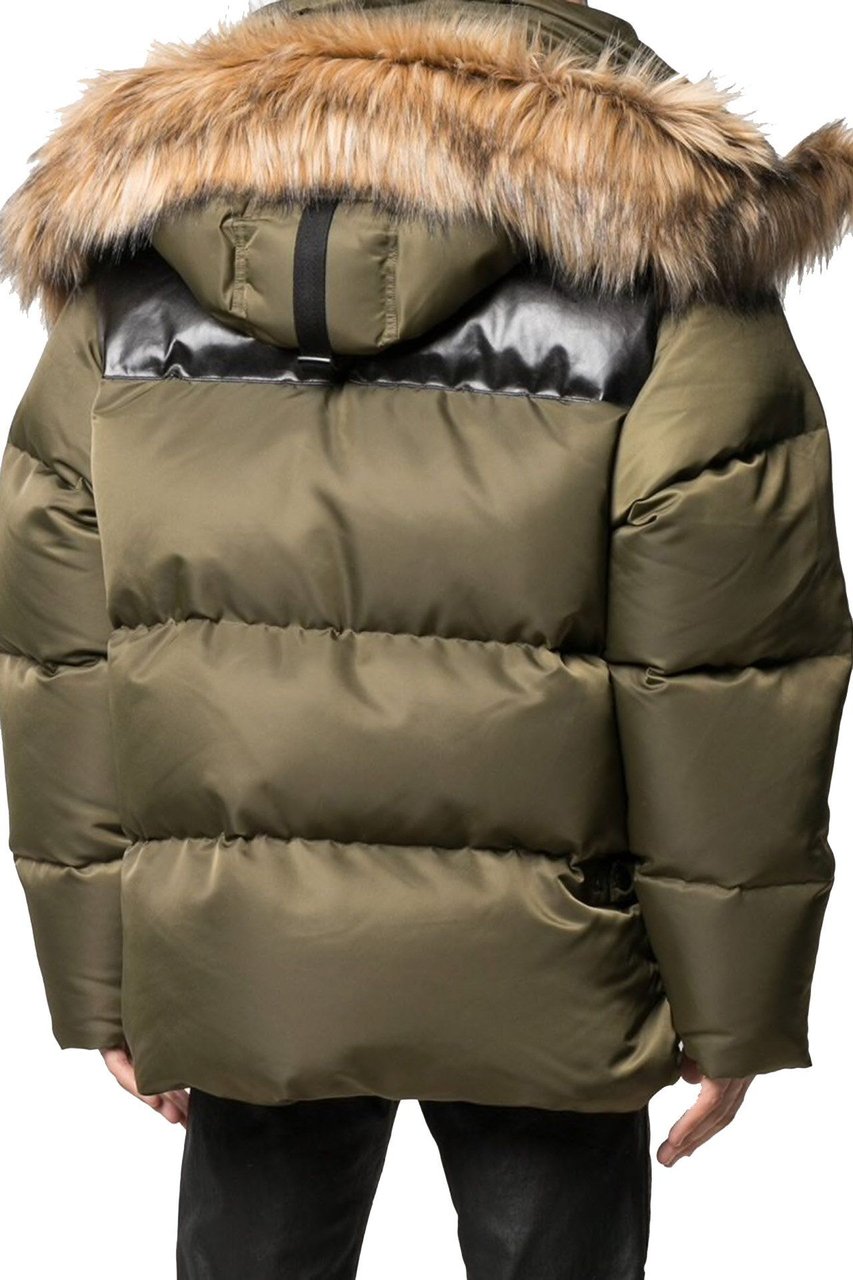 Dsquared2 Hooded Padded Down Jacket Groen