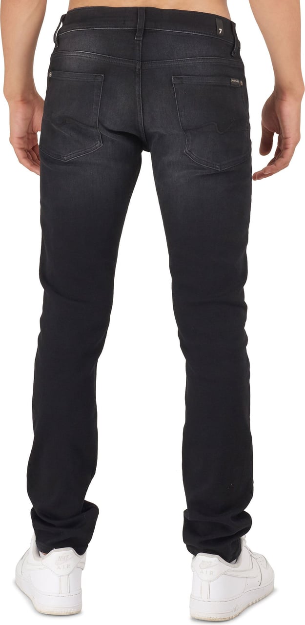 7 For All Mankind Ronnie stretch tek moving on black Zwart
