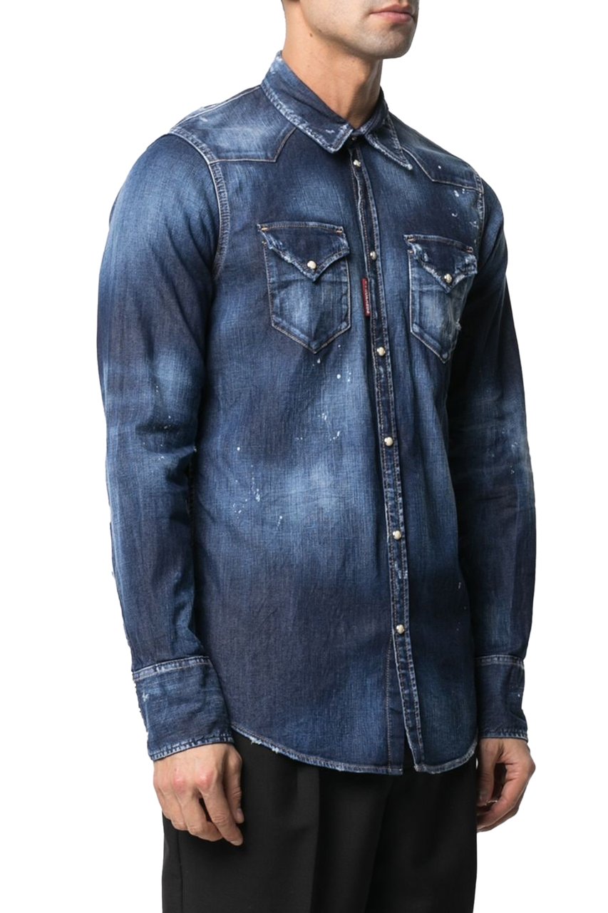 Dsquared2 T-shirts And Polos Blue Blauw