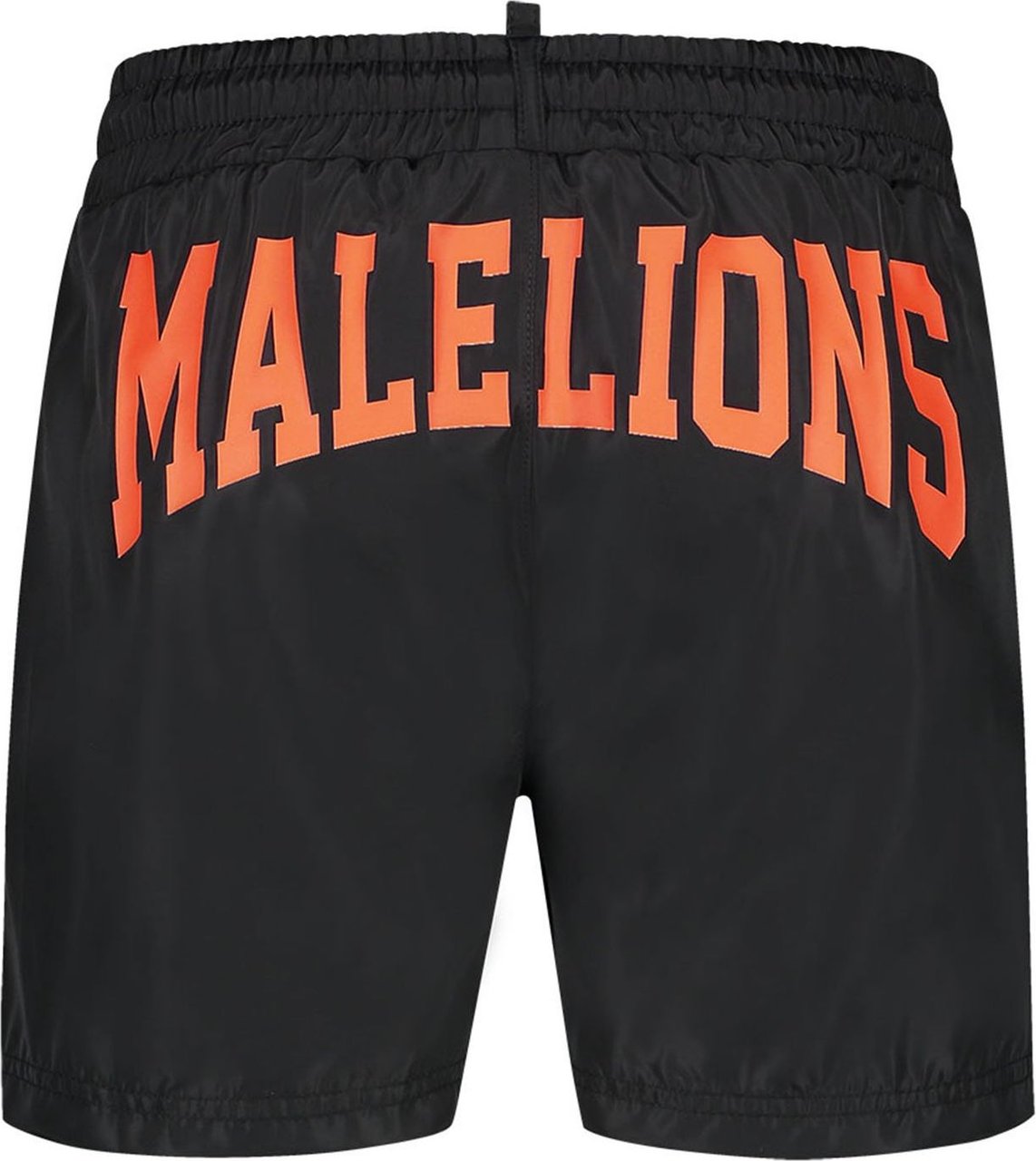 Malelions Men Boxer Swimshort - Black/Peach Zwart